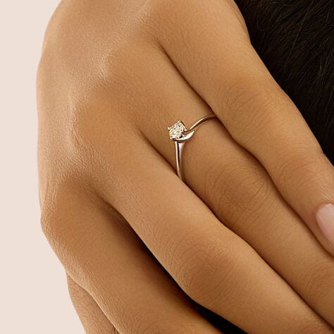 Anello Solitario Firmamenti Oro Bianco Diamante - Anelli con Pietre Donna | Stroili