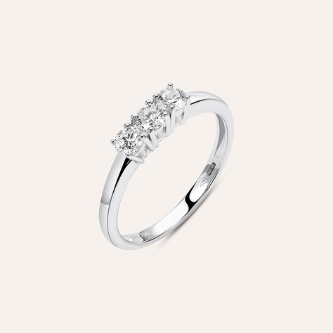 Anello Trilogy Firmamenti Oro Bianco Diamante - Gioielli Donna | Stroili
