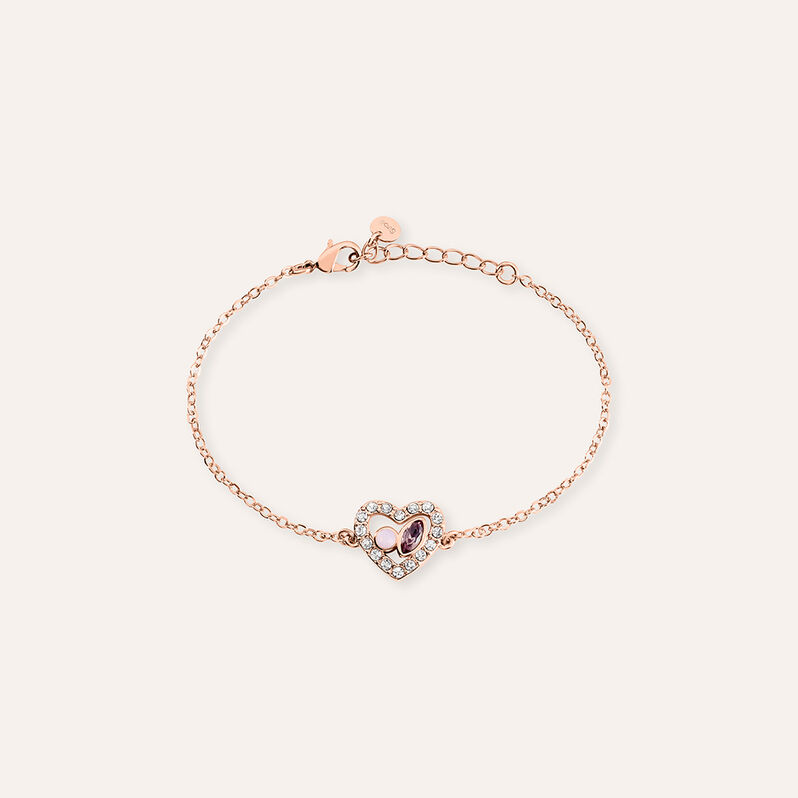 Bracciale Violet Ottone Rosa Cristallo - Bracciali Love Donna | Stroili