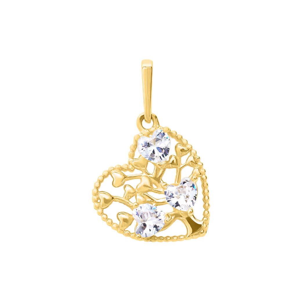 Pendente Poème Oro Giallo Cubic Zirconia - Ciondoli Donna | Stroili