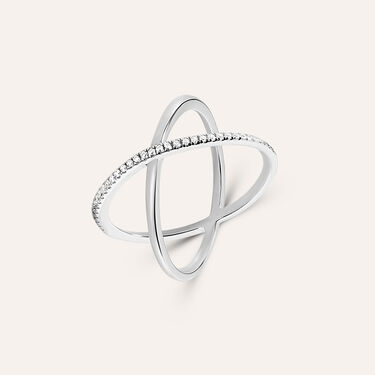 Anello Fantasia Silver Shine Argento Rodiato Cubic Zirconia