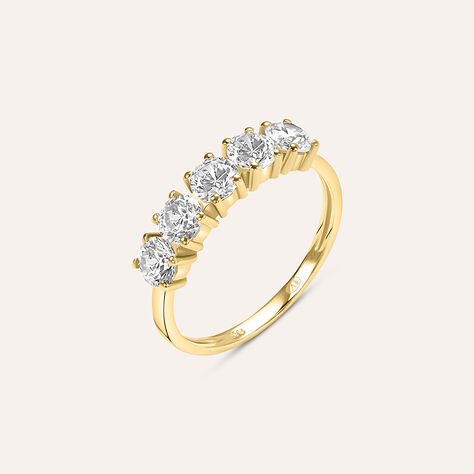 Anello Riviere Claire Oro Giallo Cubic Zirconia - Anelli Riviere Donna | Stroili