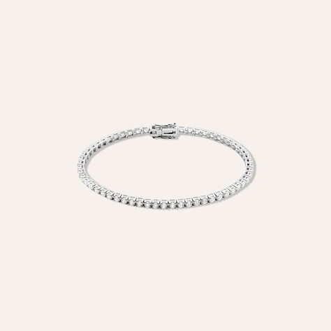 Bracciale Tennis Claire Oro Bianco Cubic Zirconia - Bracciali Tennis Donna | Stroili