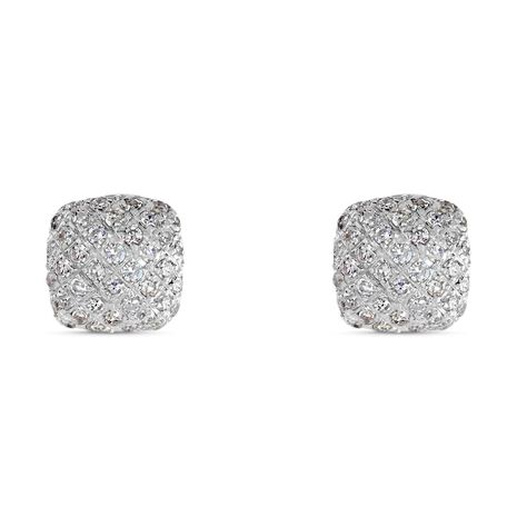 Orecchini Lobo Sophia Oro Bianco Diamante - Orecchini a Lobo Donna | Stroili