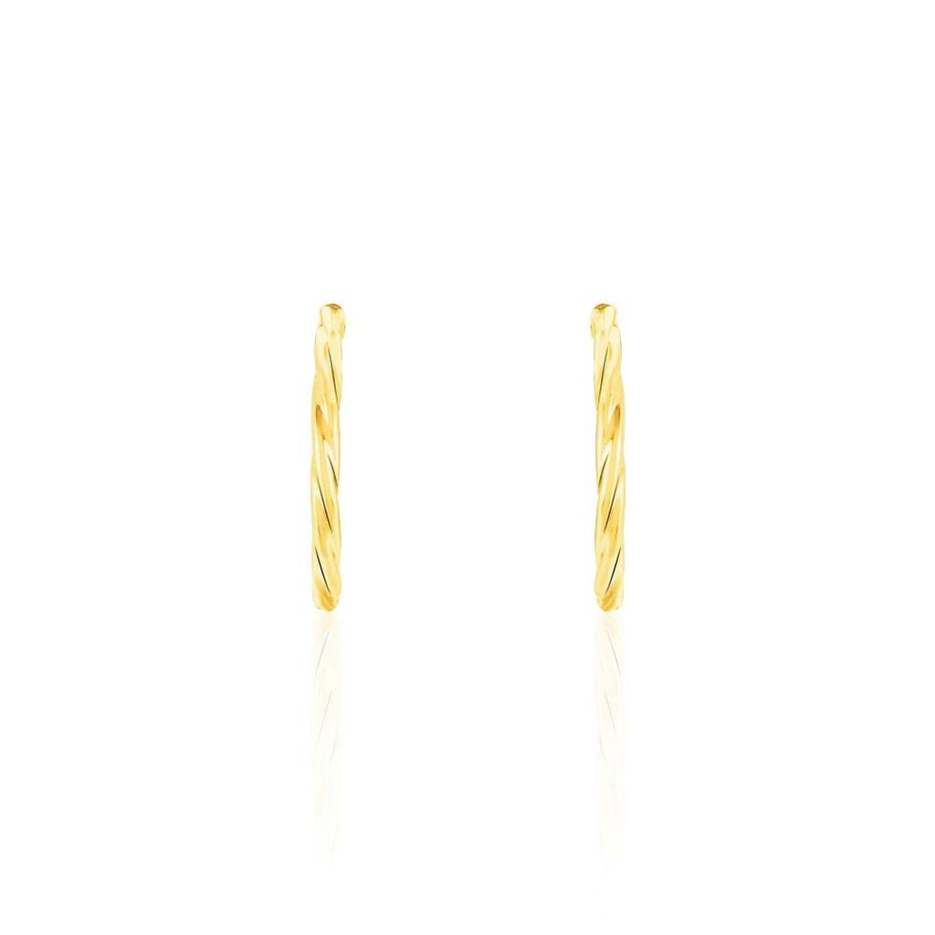 Orecchini A Cerchio Gold Essence Oro Giallo