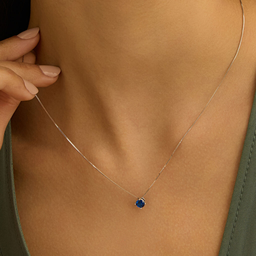 Collana Punto Luce Silver Rainbow Argento Rodiato Cubic Zirconia