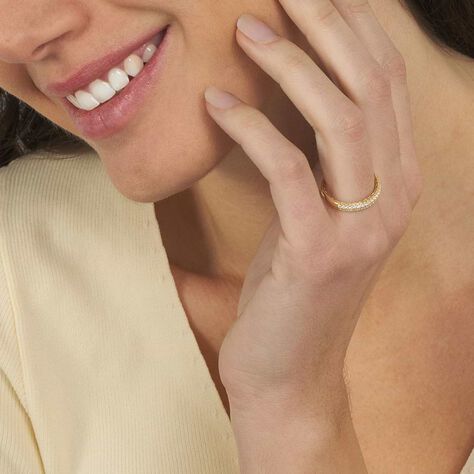 Anello Fascia Claire Oro Giallo Cubic Zirconia - Anelli con Pietre Donna | Stroili