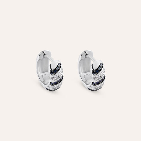 Orecchini A Cerchio Silver Shine Argento Rodiato Cubic Zirconia - Orecchini a Cerchio Donna | Stroili