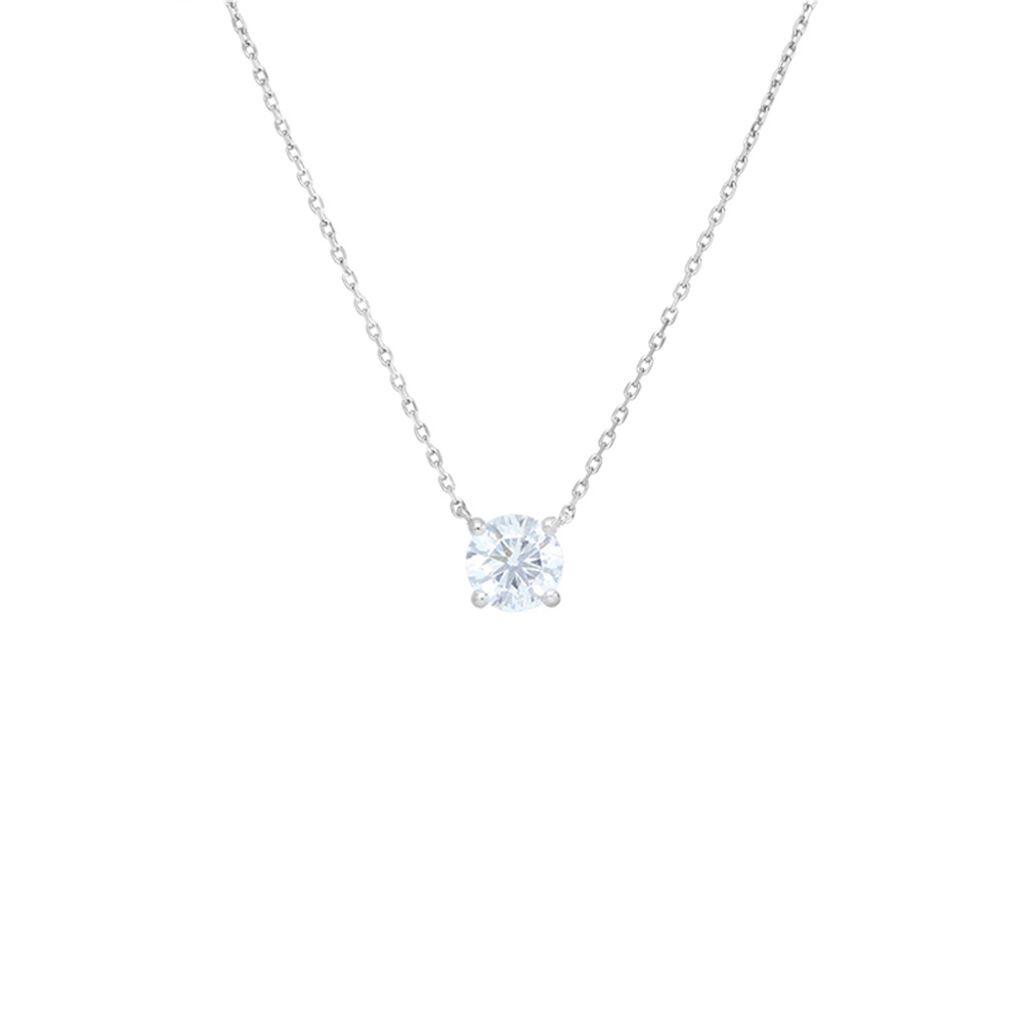 Collana Punto Luce Diamade Oro Bianco Diamante Lab-Grown - Collane Punto Luce Donna | Stroili