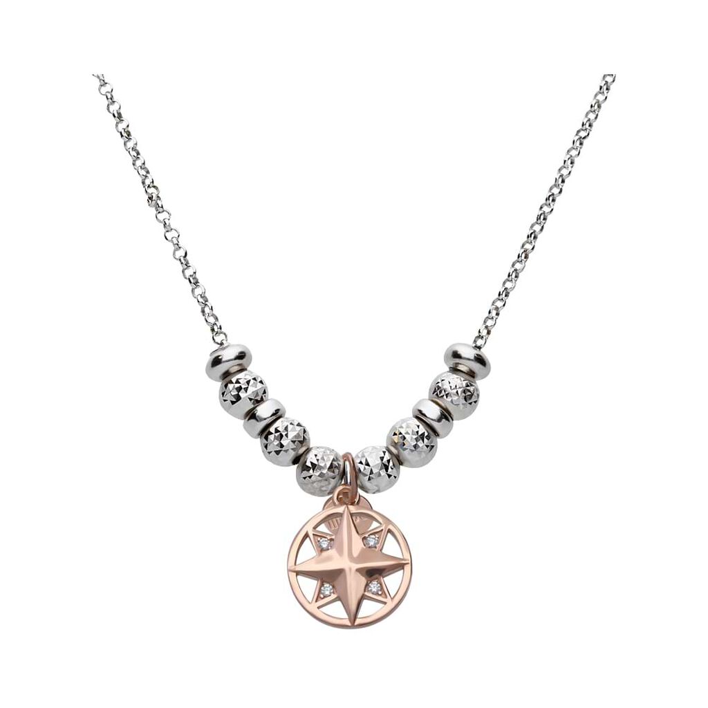 Pendente Love Beats Argento Rosa Cubic Zirconia - Ciondoli Donna | Stroili