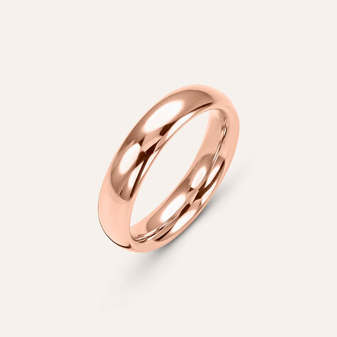 Fede Comoda Leggera 4.5 mm Oro Rosa - Anelli con Incisione Unisex | Stroili