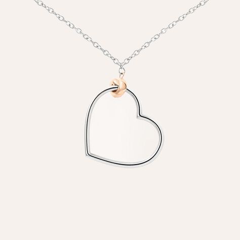 Collana Sunrise Acciaio Bicolore Bianco / Rosa - Collane Donna | Stroili