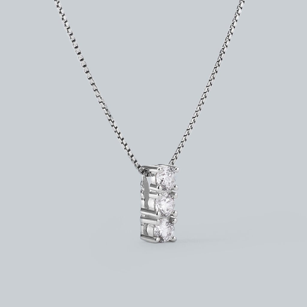 Collana Trilogy Silver Elegance Argento Rodiato Cubic Zirconia - Collane Donna | Stroili
