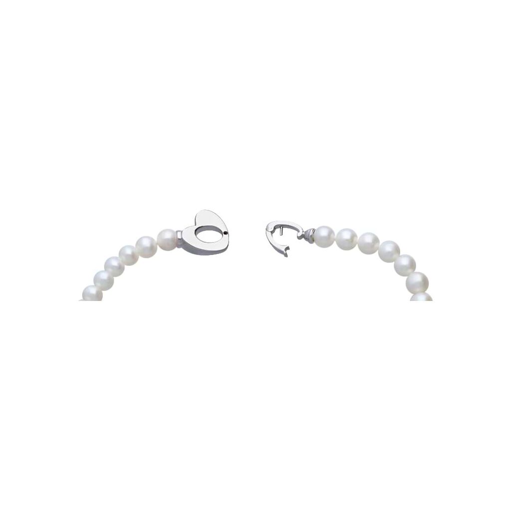 Bracciale Gold Pearls Oro Bianco Perla D'Acqua Dolce Diamante - Bracciali Donna | Stroili