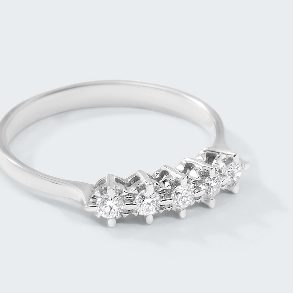 Anello Riviere Diamazing Oro Bianco Diamante - Anelli Riviere Donna | Stroili