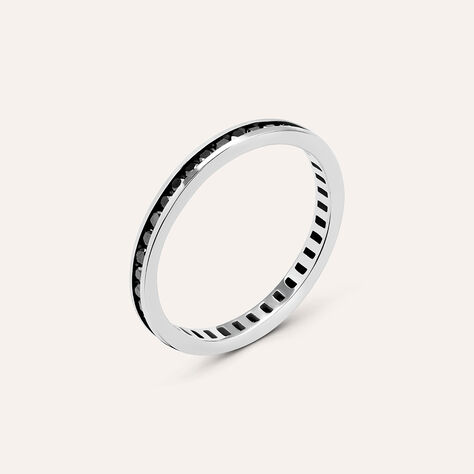 Anello Eternity L'homme Diamant Oro Bianco Diamante - Anelli Eternity Uomo | Stroili