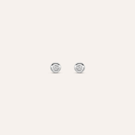 Orecchini Lobo Punto Luce Silver Elegance Argento Rodiato Cubic Zirconia - Orecchini a Lobo Donna | Stroili