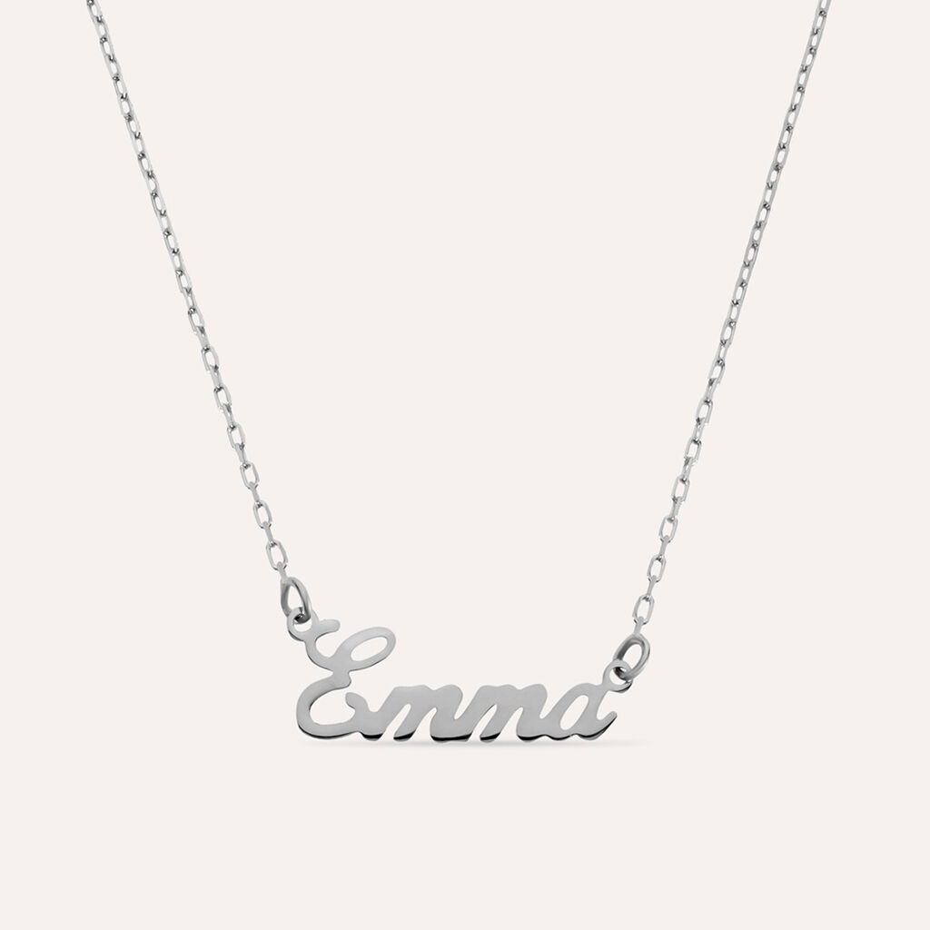 Collana Emma Gold Names Oro Bianco