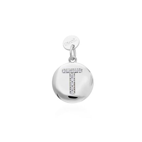 Pendente Love Beats Argento Rodiato Cubic Zirconia - Ciondoli con Incisione Donna | Stroili