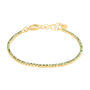Bracciale Tennis Romantic Shine Metallo Dorato Cristallo