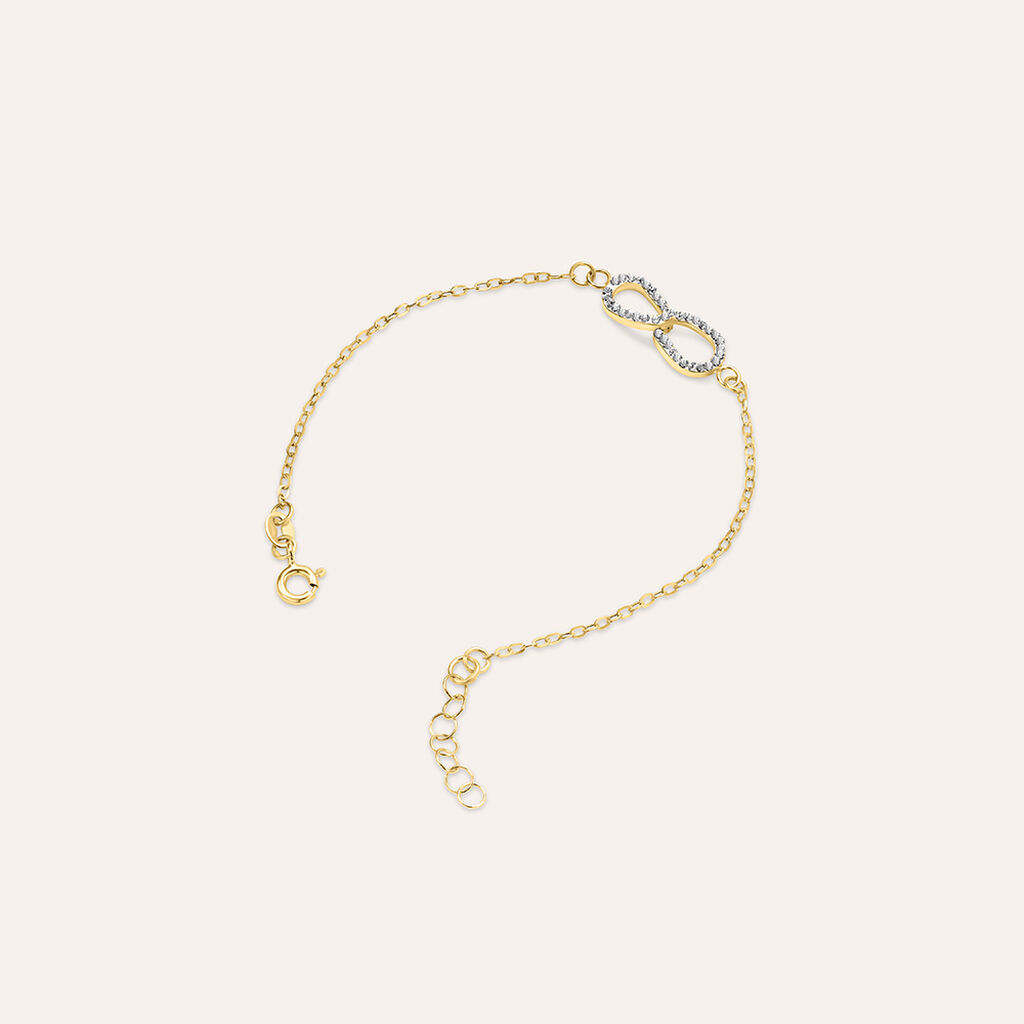 Bracciale Christelle Oro Giallo Cristallo - Bracciali Love Donna | Stroili