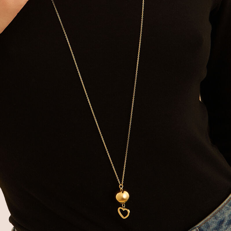 Collana Chiama Angeli Lady Code Acciaio Dorato - Collane Chiama Angeli Donna | Stroili