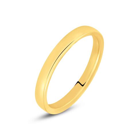 Fede Comoda Leggera Squadrata 3 mm Oro Giallo - Anelli con Incisione Unisex | Stroili