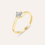Anello Solitario Claire Oro Giallo Cubic Zirconia