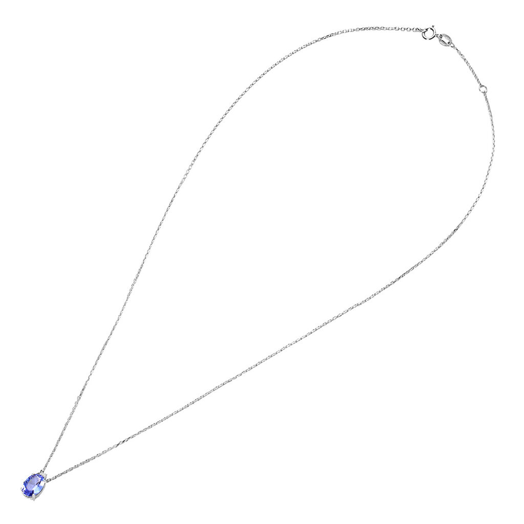 Collana Punto Luce Jasmine Oro Bianco Tanzanite Diamante - Collane Punto Luce Donna | Stroili