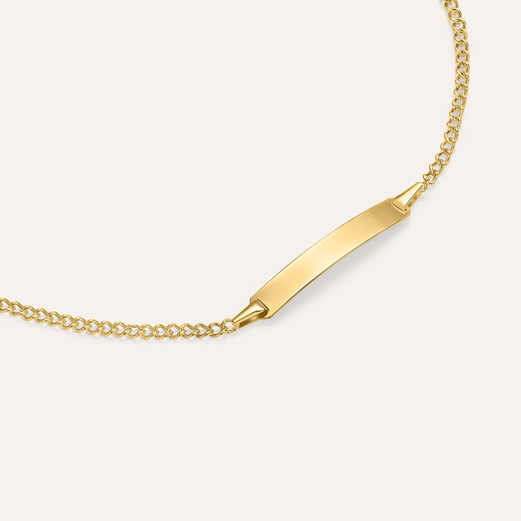 Bracciale Con Targhetta Holy Oro Giallo