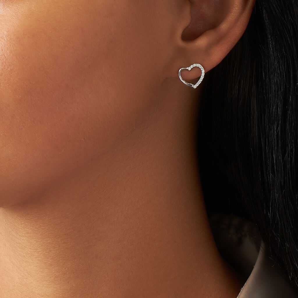 Orecchini Lobo Silver Moments Argento Rodiato Cubic Zirconia - Orecchini a Lobo Donna | Stroili