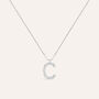Collana Diamond Letters Oro Bianco Diamante