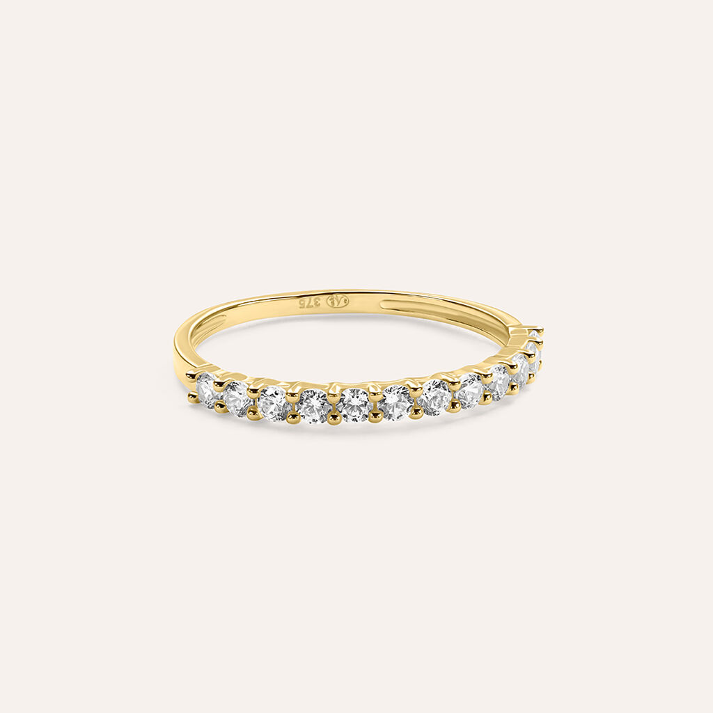 Anello Semi-eternity Claire Oro Giallo Cubic Zirconia - Anelli con Pietre Donna | Stroili