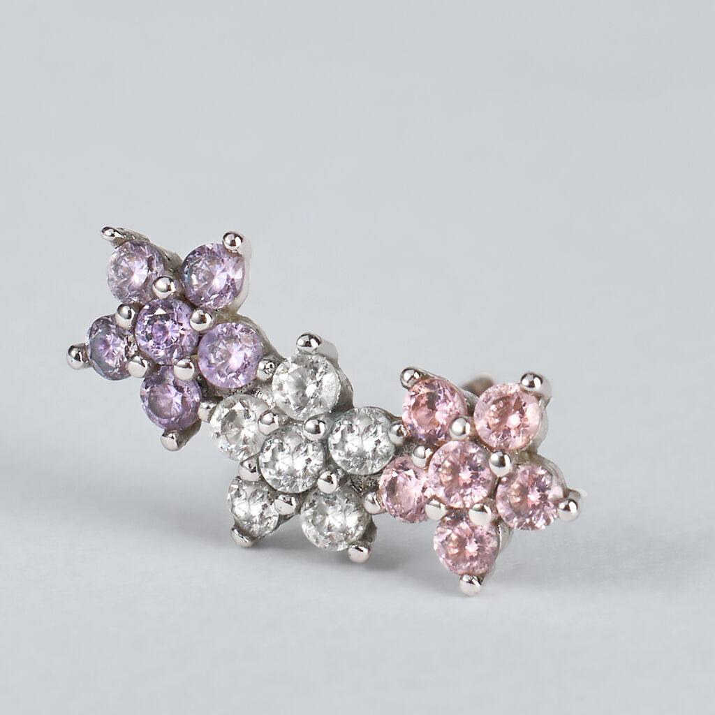 Orecchini Lobo Silver Shine Argento Rodiato Cubic Zirconia - Orecchini a Lobo Donna | Stroili