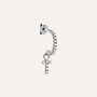 Mono Orecchino A Cerchio Silver Moments Argento Rodiato Cubic Zirconia