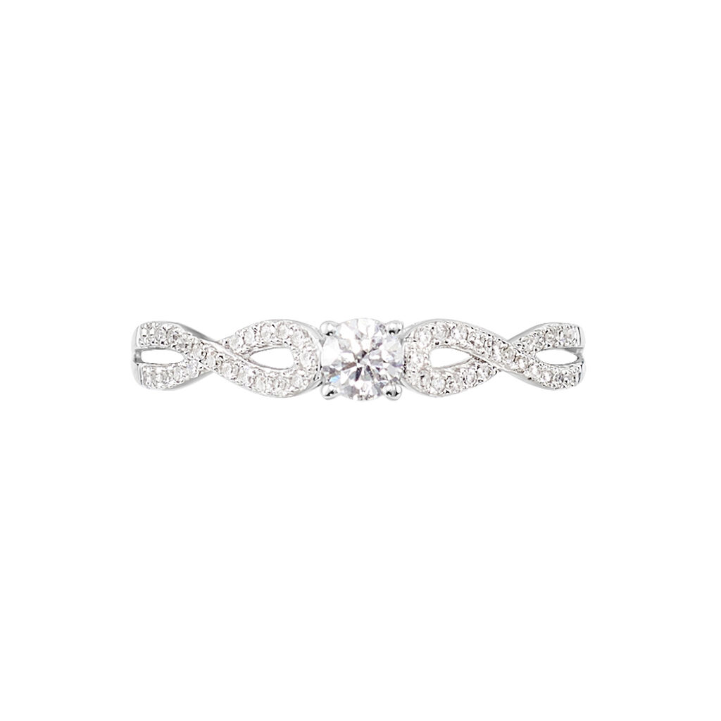 Anello Solitario Grace Oro Bianco Diamante