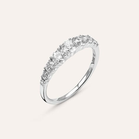 Anello Riviere Claire Oro Bianco Cubic Zirconia - Anelli Riviere Donna | Stroili