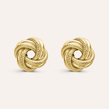 Orecchini A Lobo Donna In Oro Giallo 14K Con Zaffiro Blu – 5mm – Solitario, Modello K4023-14KY