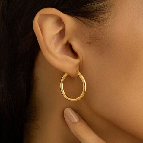Orecchini A Cerchio Gold Essence Oro Giallo - Orecchini a Cerchio Donna | Stroili