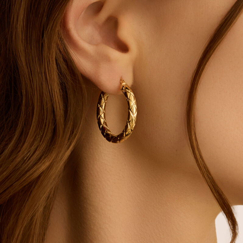 Orecchini A Cerchio Toujours Oro Giallo - Orecchini a Cerchio Donna | Stroili