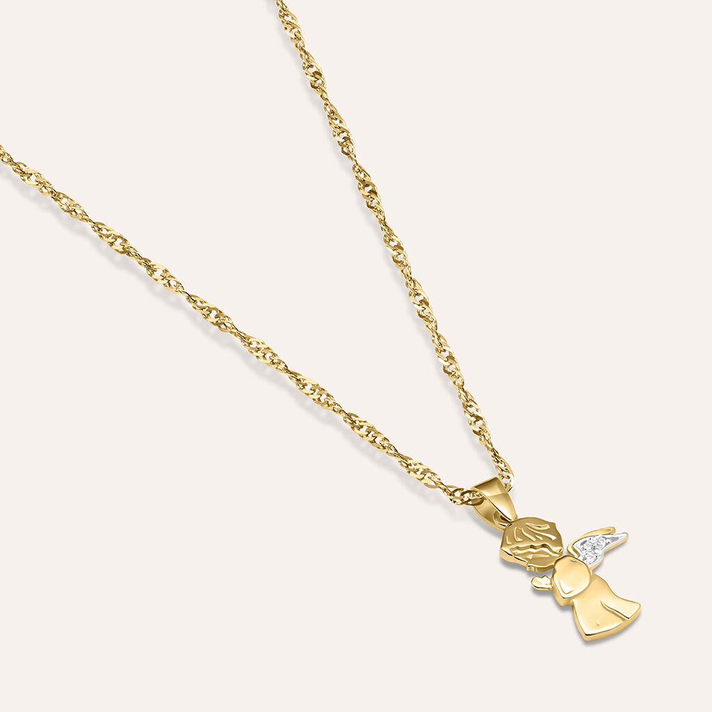 Pendente Holy Oro Bicolore Cubic Zirconia