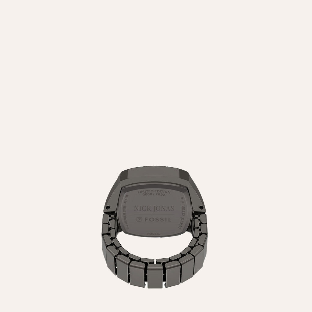 Orologio Al Quarzo Fossil Nick Jonas Machine Luxe Watch Ring Le1212