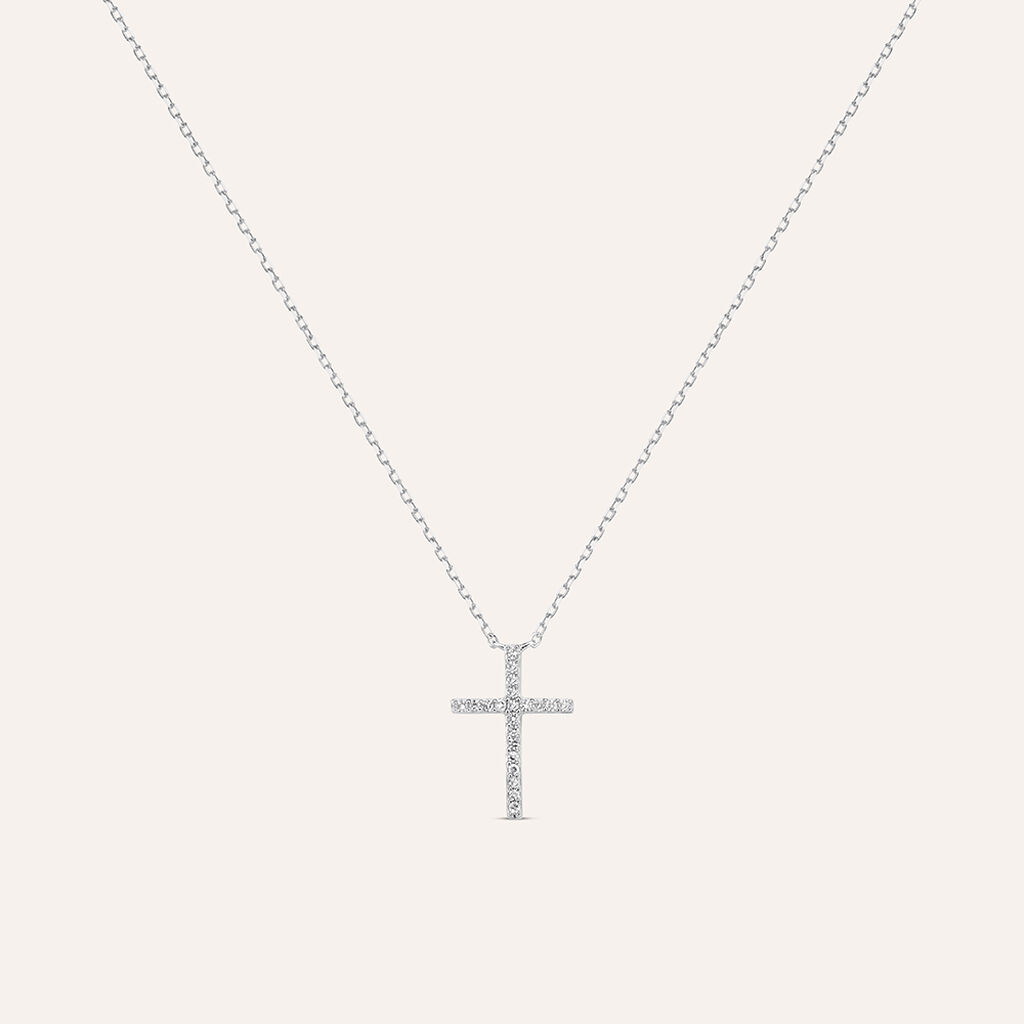 Collana Sophia Oro Bianco Diamante - Collane Donna | Stroili