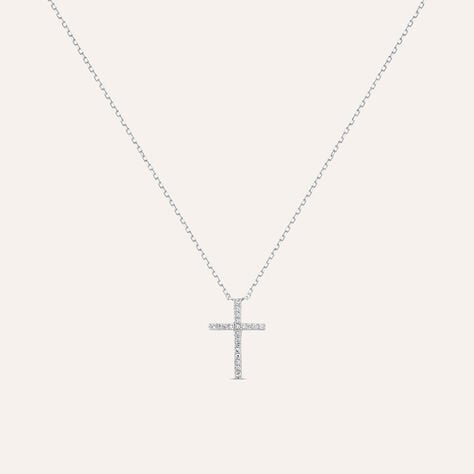 Collana Sophia Oro Bianco Diamante - Collane Donna | Stroili