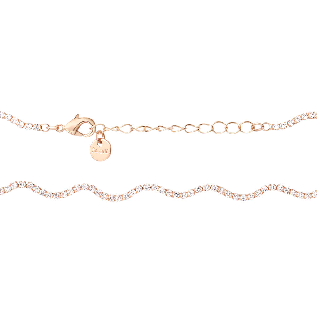 Collana Romantic Shine Ottone Rosa Cristallo - Collane Donna | Stroili