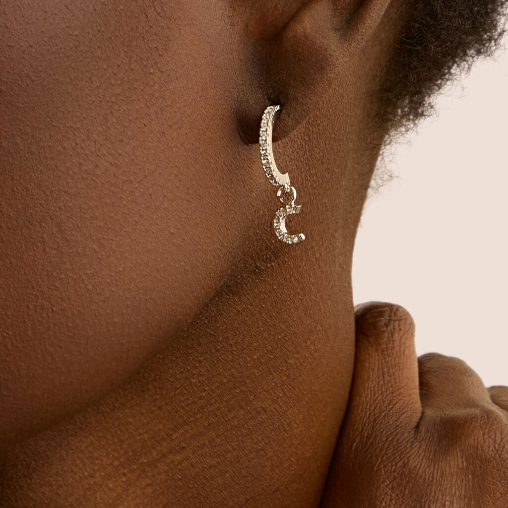 Mono Orecchino A Cerchio Silver Moments Argento Rodiato Cubic Zirconia - Mono Orecchino Donna | Stroili