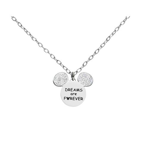 Collana Lady Message Acciaio Disney e Cristalli - Collane Donna | Stroili