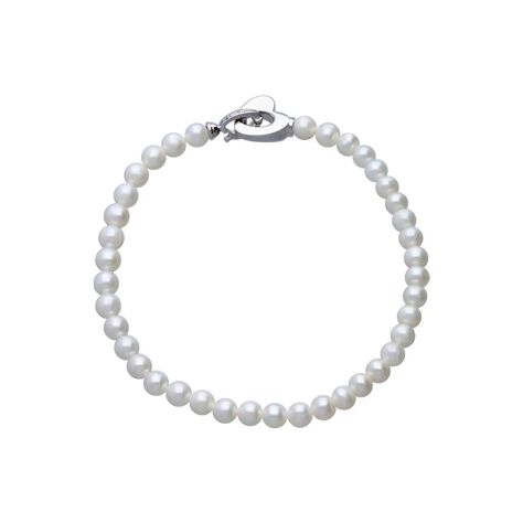 Bracciale Gold Pearls Oro Bianco Perla D'Acqua Dolce Diamante - Bracciali Donna | Stroili
