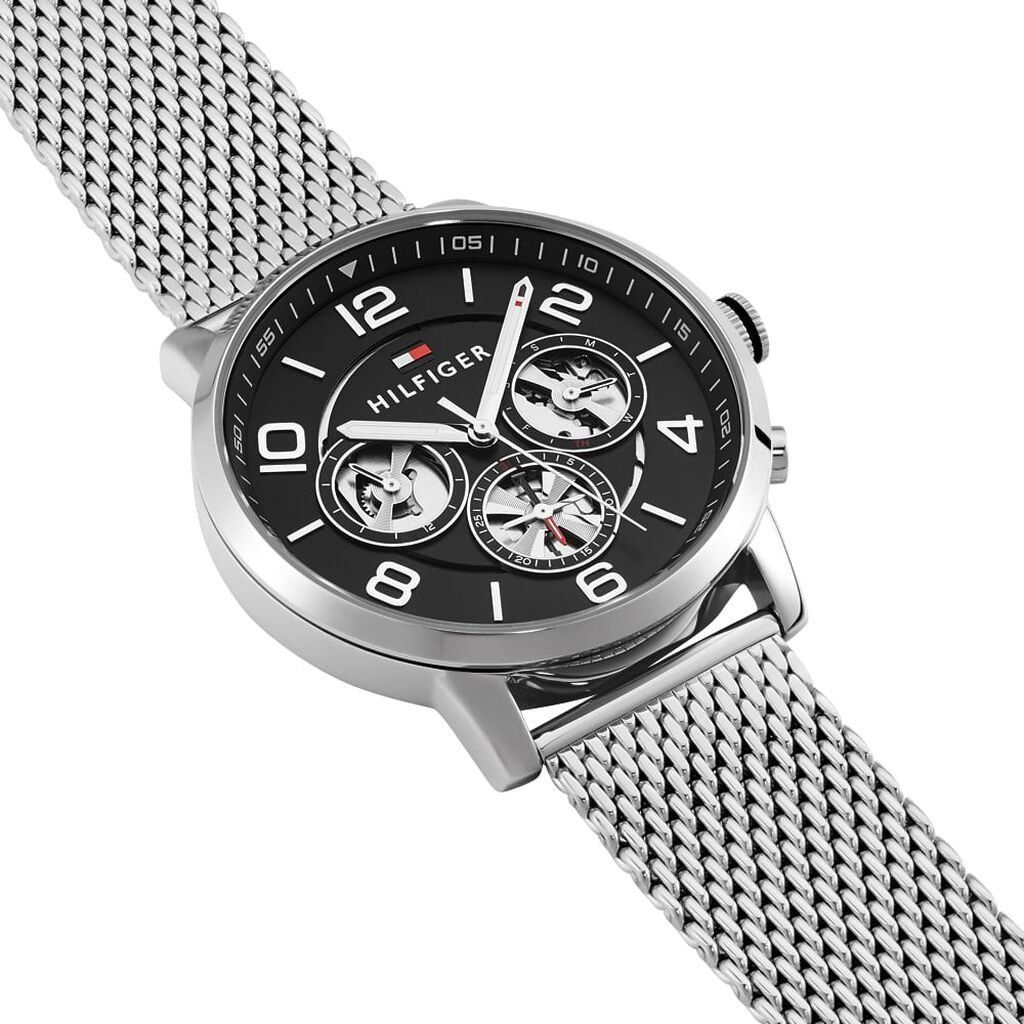 Orologio Multifunzione Uomo Tommy Hilfiger Keagan quadrante nero 1791292 - Orologi Uomo | Stroili
