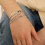 Bracciale Catena Gentleman Argento Rodiato
